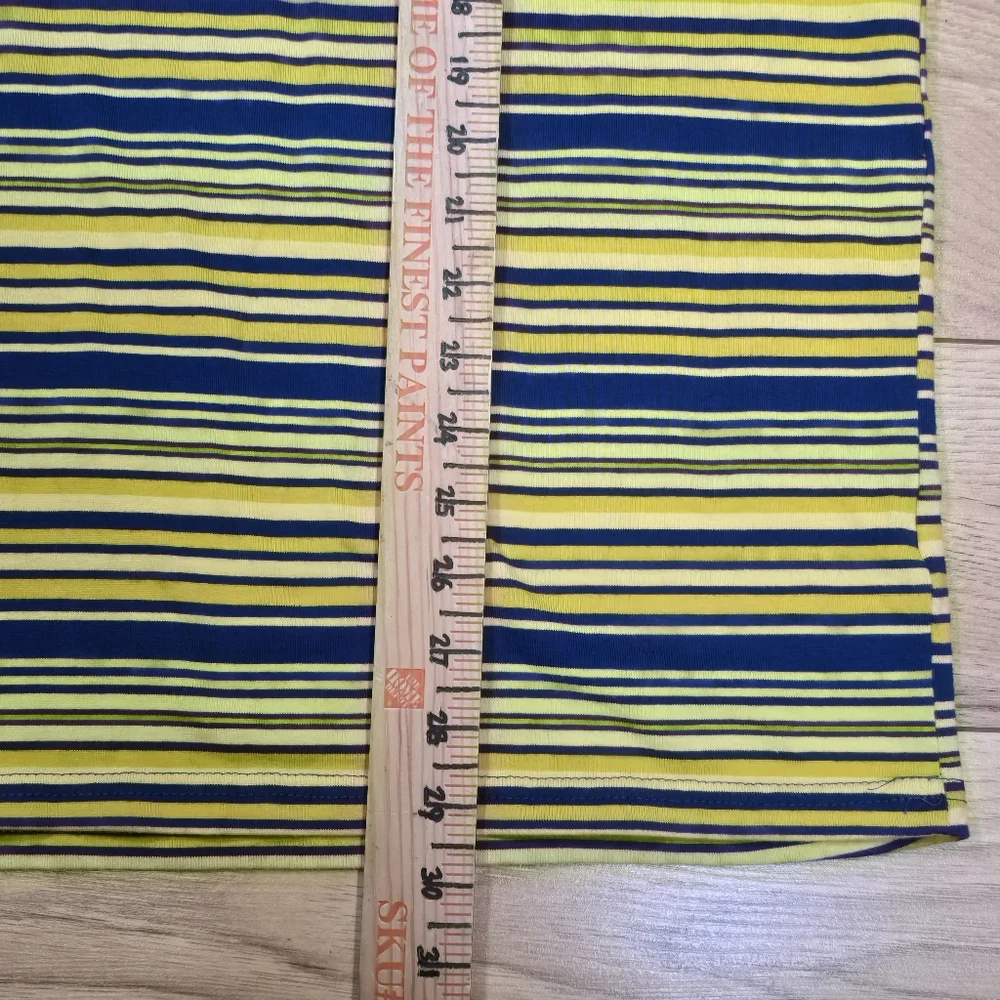 Walt Disney World Yellow And Blue Striped Ringer Tee T-Shirt Retro Size XL EUC - Picture 6 of 6